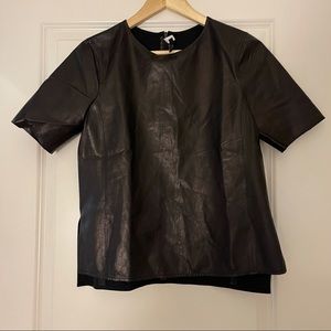Ralph Lauren leather Top in size 4